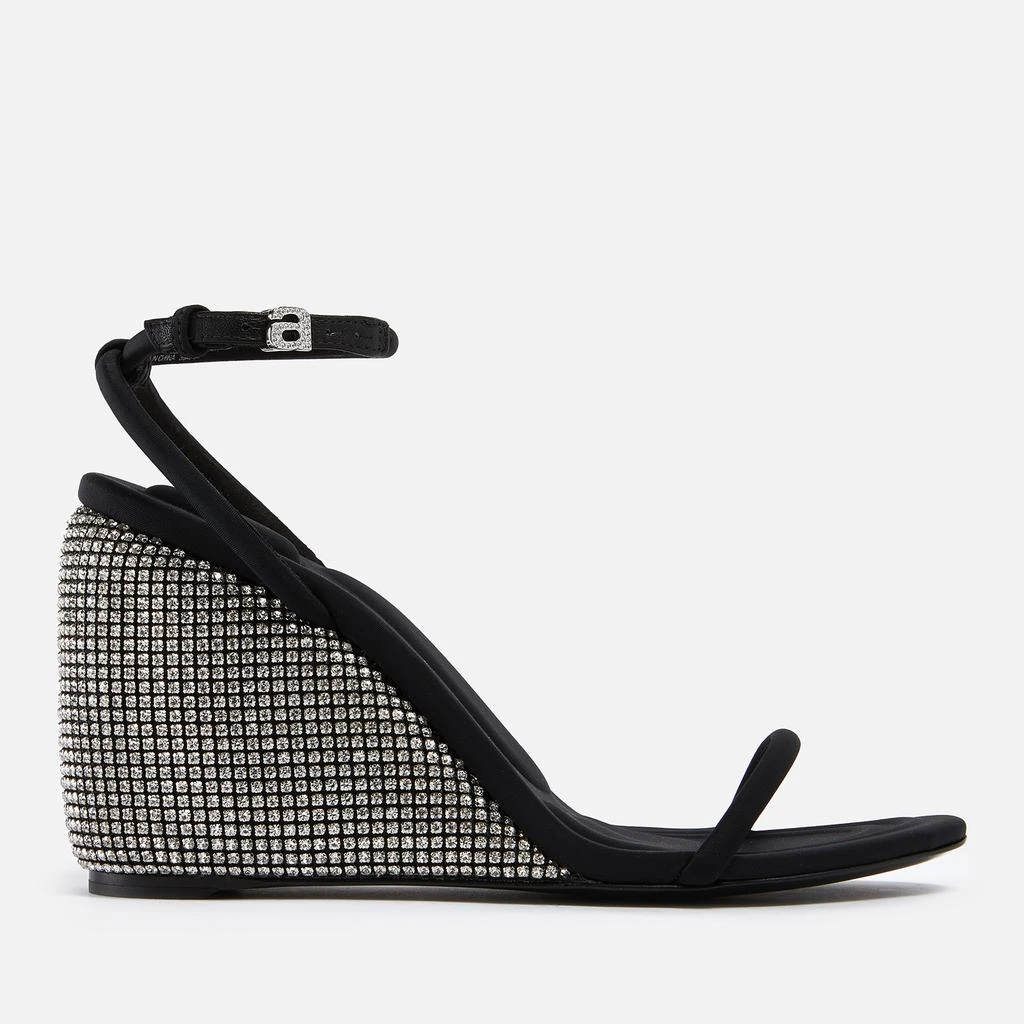 商品Alexander Wang|Alexander Wang Dahlia Crystal-Embellished Neoprene Wedge Sandals,价格¥1596,第1张图片