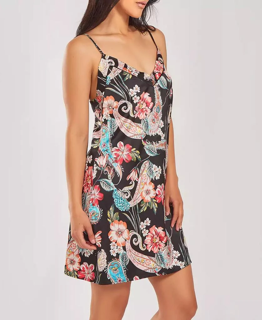 商品iCollection|Women's Silky Soft Short Printed Chemise Nightgown,价格¥289,第3张图片详细描述
