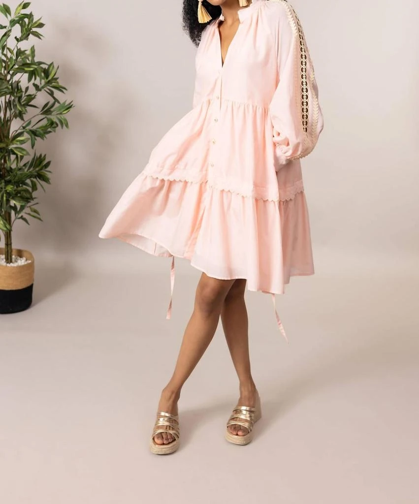 商品EMILY LOVELOCK|Lucy Dress In Rose Pink,价格¥1254,第1张图片
