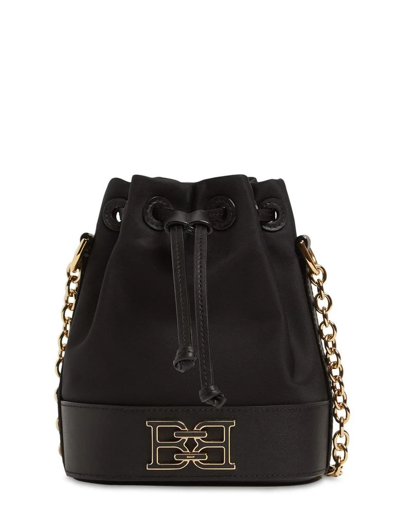 商品Bally|Xs Eoh B Nylon & Leather Bucket Bag,价格¥5163,第1张图片
