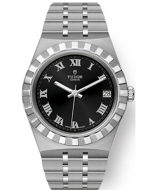 Tudor Royal Black Dial Stainless Steel Unisex Watch M28400-0003商品第1张图片规格展示
