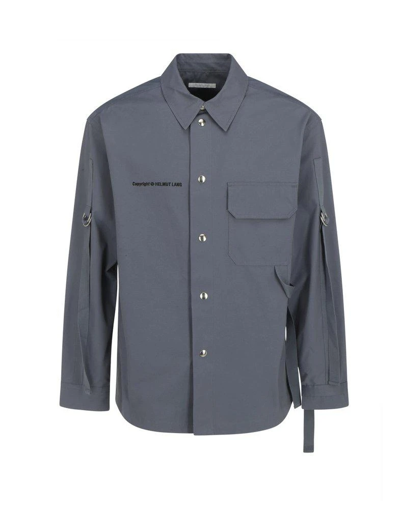 商品Helmut Lang|Helmut Lang Logo Embroidered Buttoned Overshirt,价格¥2253,第1张图片