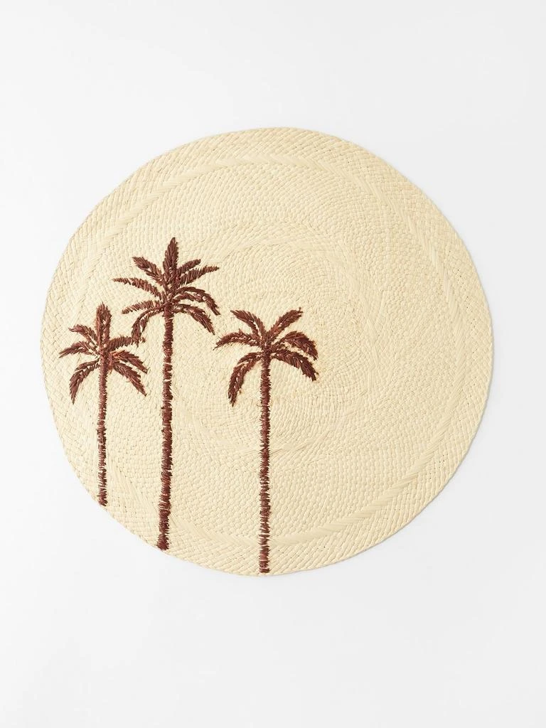商品JOHANNA ORTIZ|Set of two Datileras palm-embroidered placemats,价格¥945,第5张图片详细描述