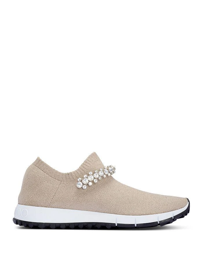 商品Jimmy Choo|Women's Verona Embellished Knit Slip On Sneakers,价格¥3323,第1张图片