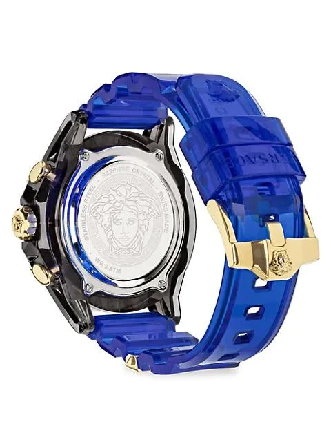 商品Versace|Icon Active Silicone Strap Chronograph Watch,价格¥4280,第3张图片详细描述