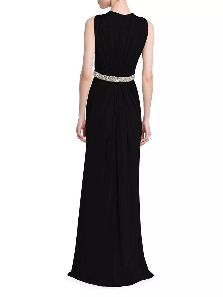 商品Alexander McQueen|Jersey Crystal-Embellished Sleeveless Gown,价格¥20679,第5张图片详细描述