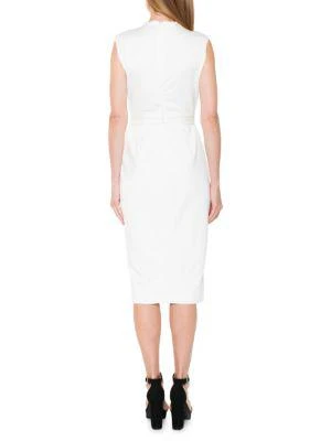 商品ALEXIA ADMOR|Fara Tie-Waist Sheath Dress,价格¥529,第2张图片详细描述