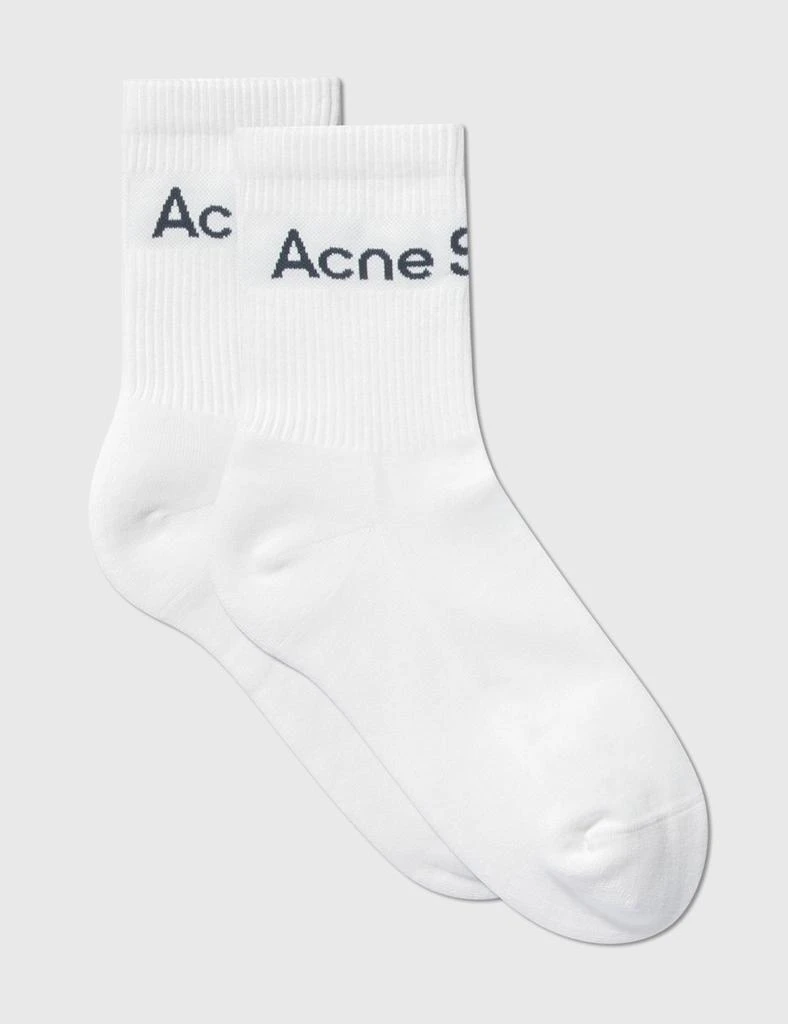 商品Acne Studios|Ribbed Logo Socks,价格¥455,第2张图片详细描述