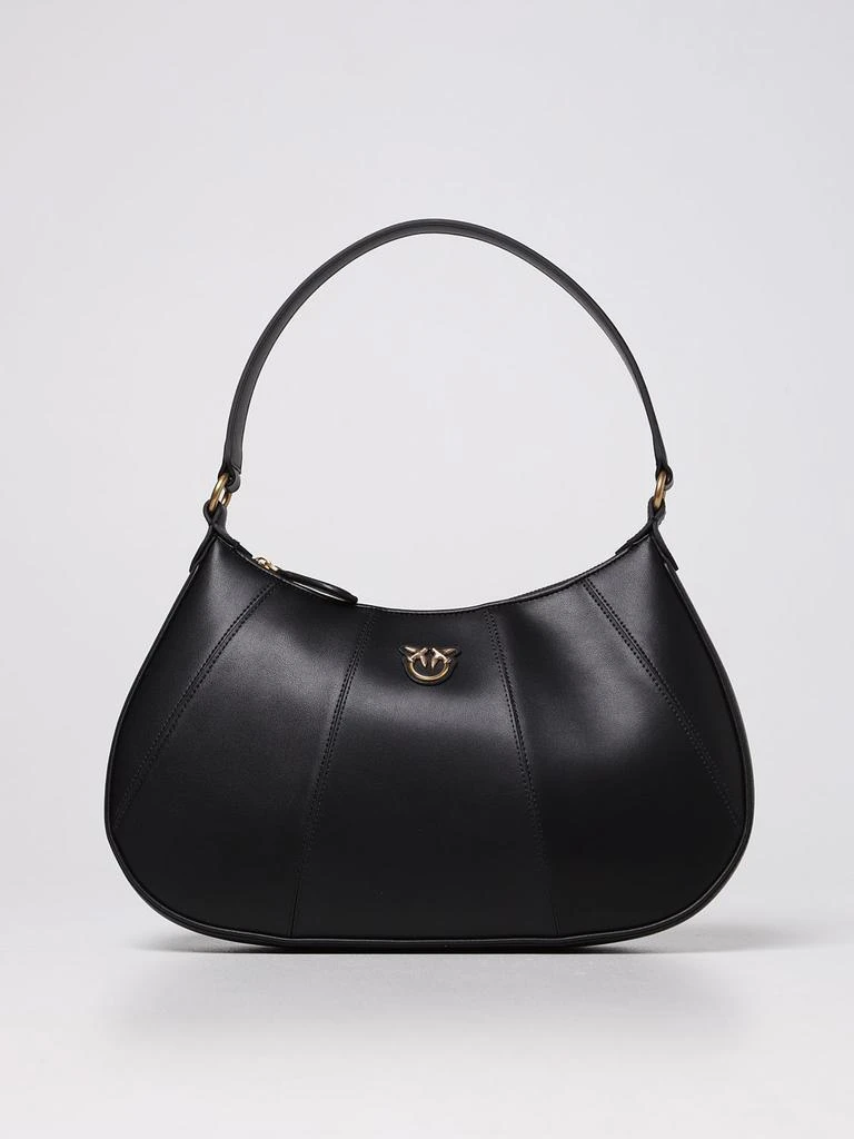 商品PINKO|Love classic Half Moon Simply Pinko bag in smooth leather,价格¥3591,第1张图片