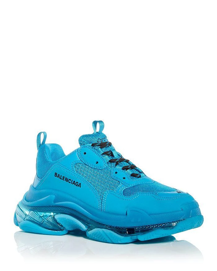 商品Balenciaga|Men's Triple S Clear Sole Low Top Sneakers,价格¥8636,第1张图片