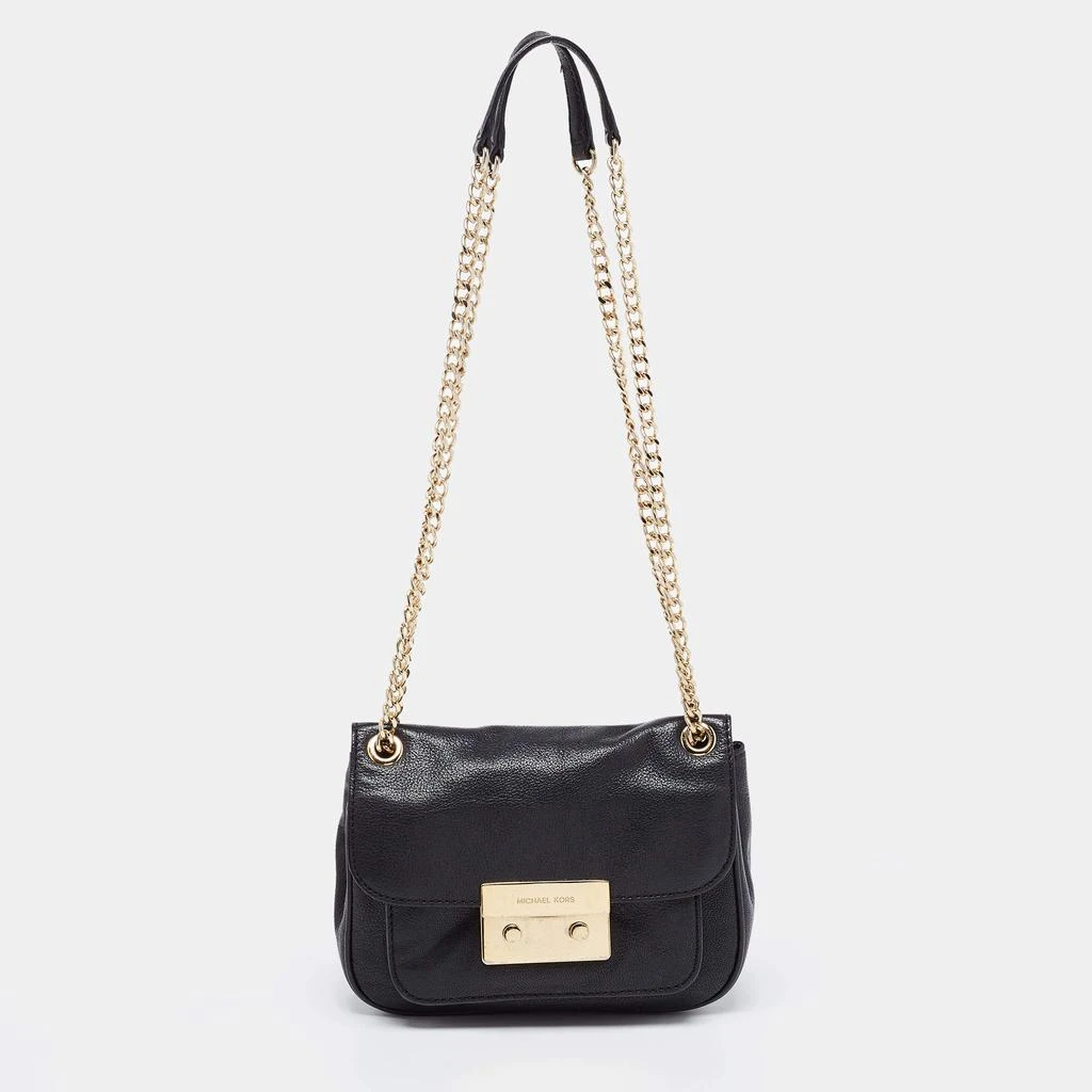 商品[二手商品] Michael Kors|Michael Kors Black Leather Sloan Crossbody Bag,价格¥830,第1张图片