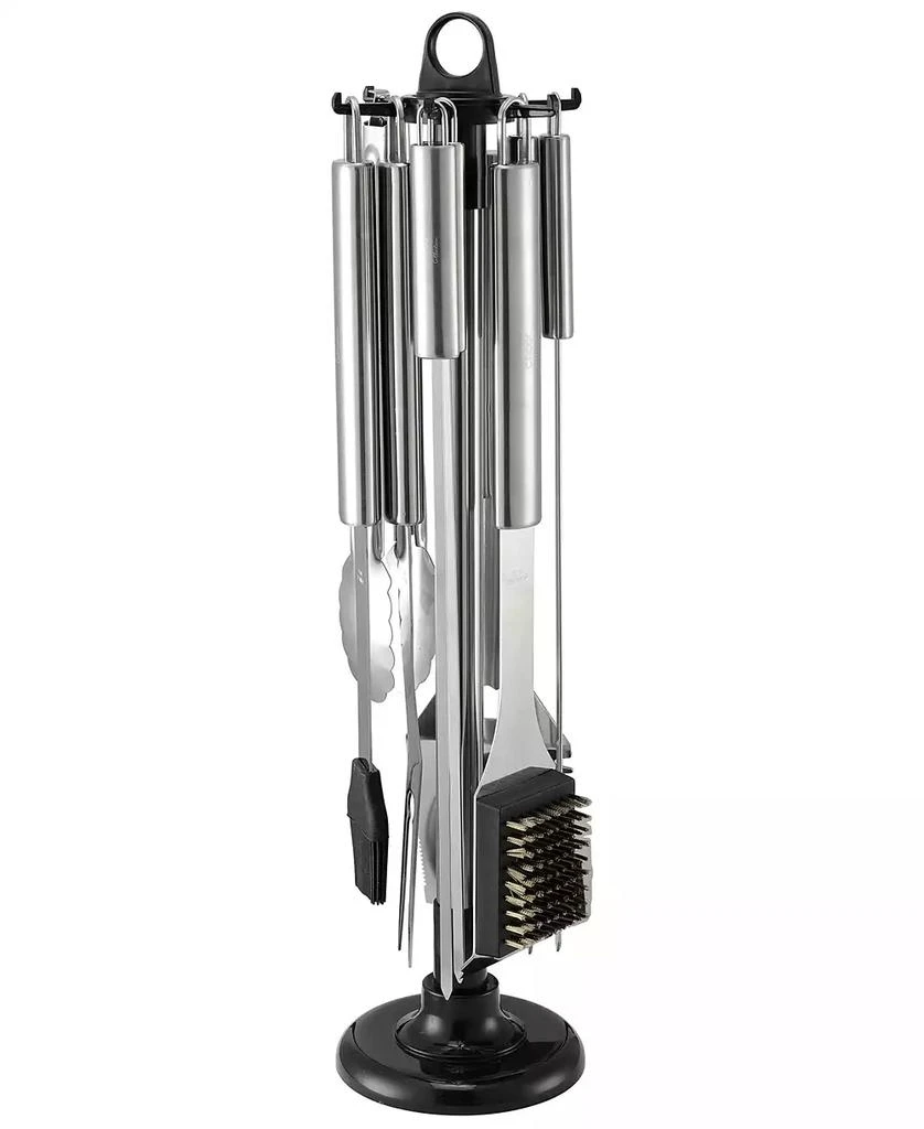 商品Cheer Collection|Professional Grade Barbecue Grill Tools with Storage Carousel, Set of 10,价格¥626,第1张图片
