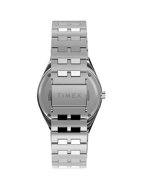 商品Timex|Q GMT Stainless Steel Bracelet Watch,价格¥1614,第5张图片详细描述