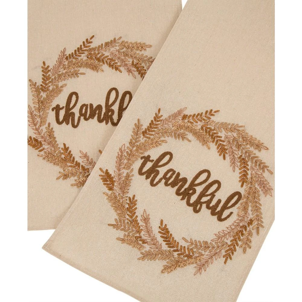 商品Glitzhome|Embroidered Thanksgiving Table Runner,价格¥531,第2张图片详细描述
