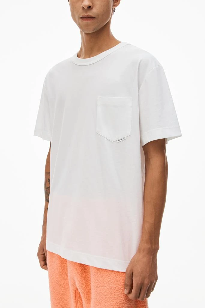 商品Alexander Wang|POCKET TEE IN HIGH TWIST JERSEY,价格¥713,第4张图片详细描述