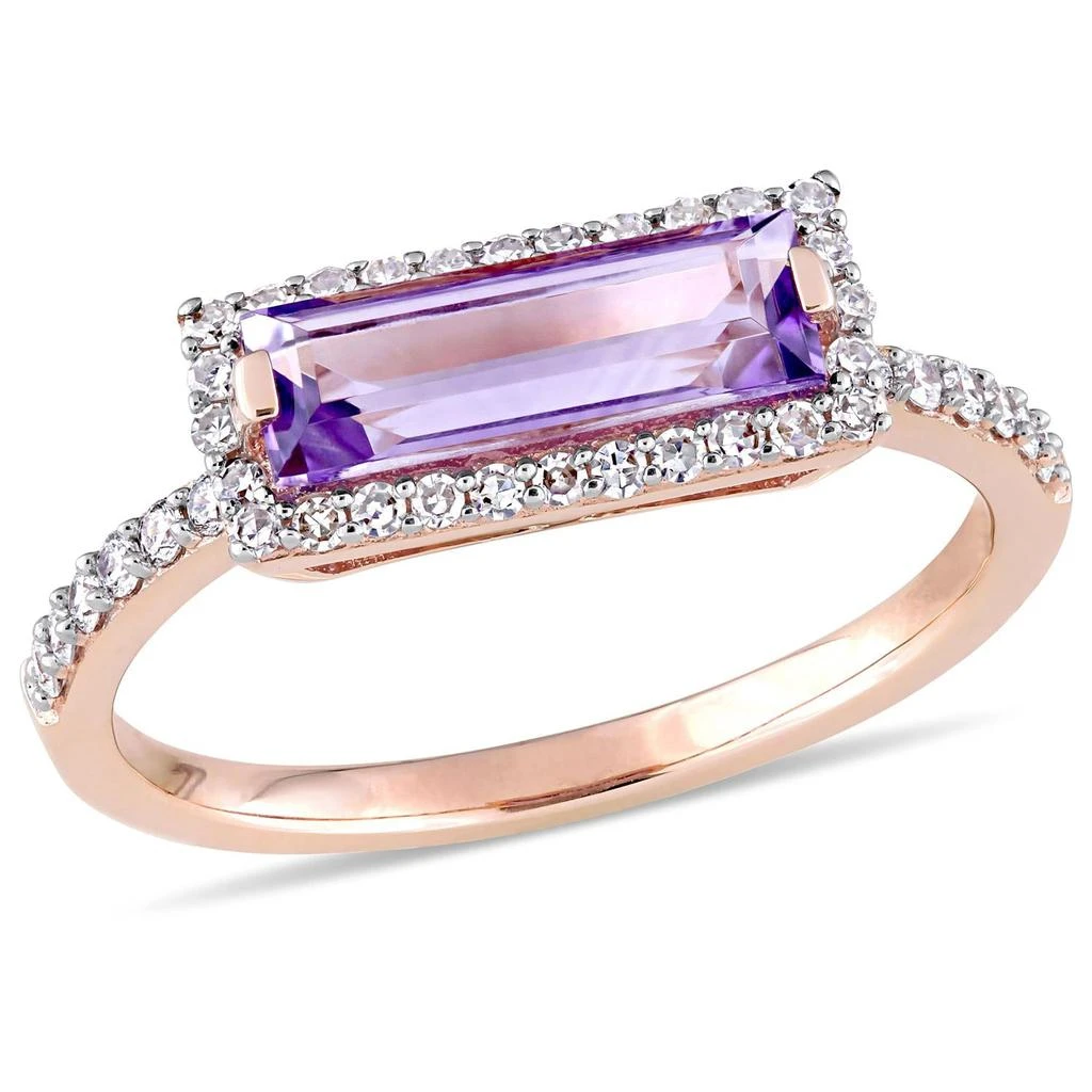 商品Julianna B|14K Rose Gold Amethyst and Diamond Ring,价格¥7544,第1张图片