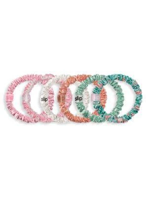 商品Slip|Hollywood Nights 6-Piece Silk Hair Ties Set,价格¥222,第1张图片