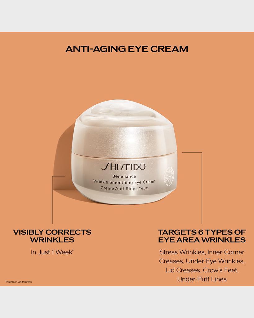 商品Shiseido|Benefiance Wrinkle Smoothing Eye Cream, 0.5 oz.,价格¥502,第5张图片详细描述