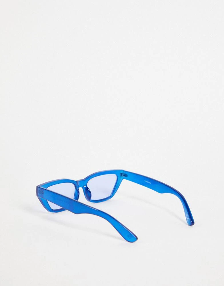 商品ASOS|ASOS DESIGN cat eye sunglasses in blue  - MBLUE,价格¥67,第2张图片详细描述