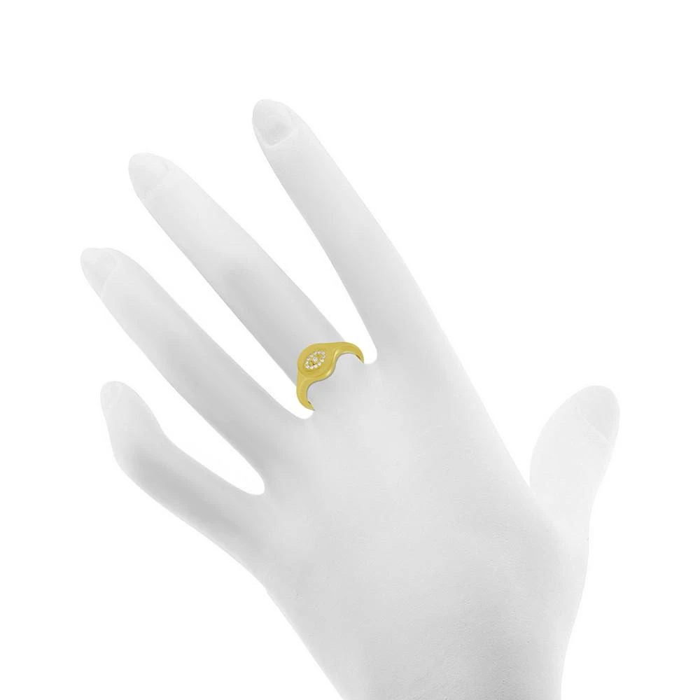 商品Essentials|And Now This Crystal Evil Eye Ring in Gold-Plate,价格¥95,第2张图片详细描述