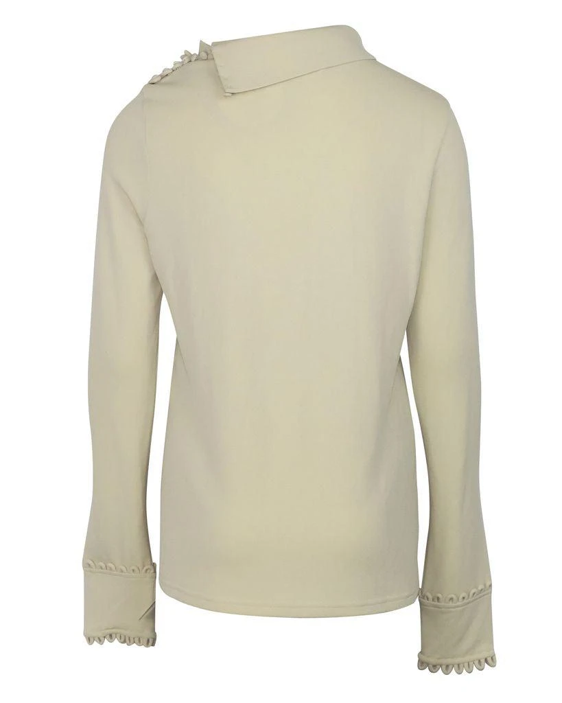 商品See by Chloé|See by Chloe Mock Neck Top in Cream Viscose,价格¥932,第1张图片