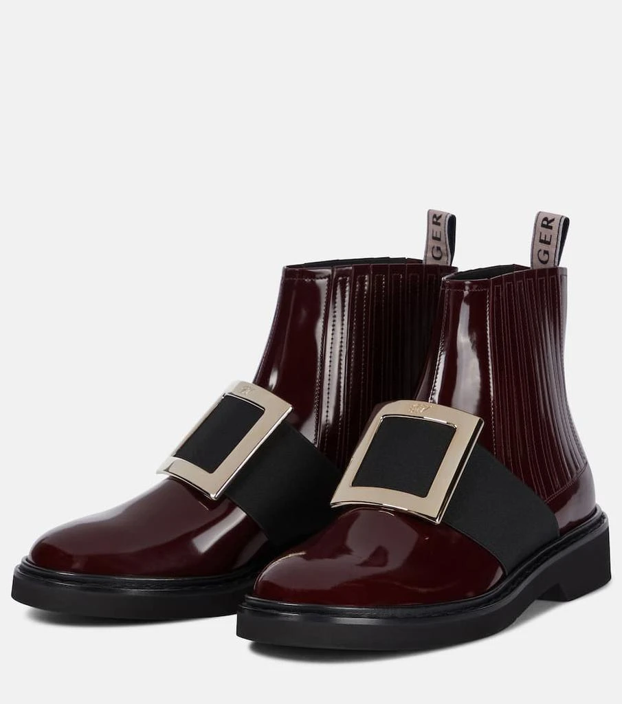 商品Roger Vivier|Viv' Rangers leather ankle boots,价格¥8538,第5张图片详细描述