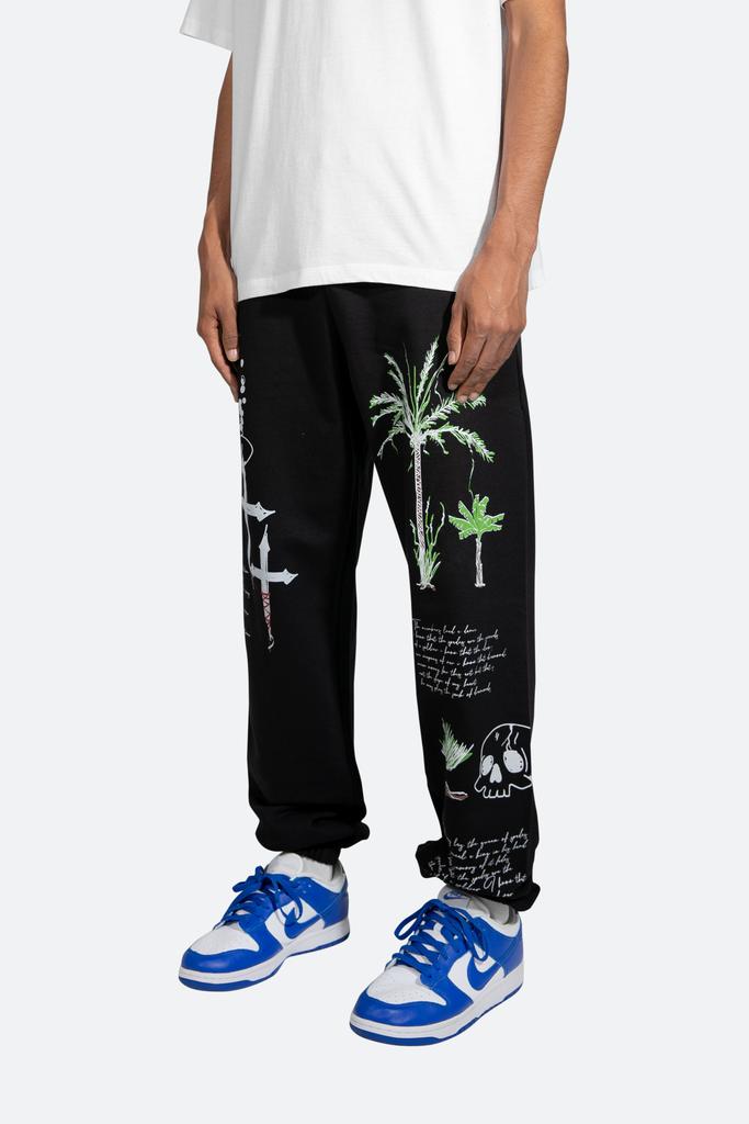 Beach Sweatpants - Black商品第4张图片规格展示