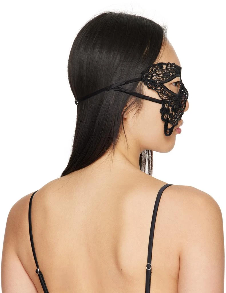 商品Fleur du Mal|Black Butterfly Guipure Eye Mask,价格¥547,第3张图片详细描述