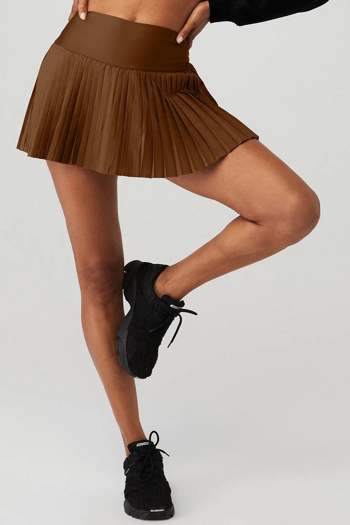 商品Alo|Grand Slam Tennis Skirt - Cinnamon Brown,价格¥585,第1张图片