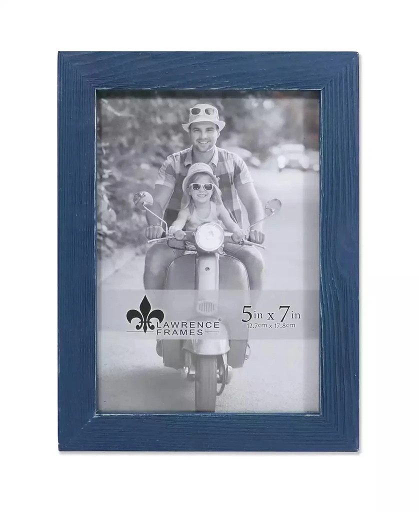 商品Lawrence Frames|Charlotte Weathered Navy Blue Wood Picture Frame - 5" x 7",价格¥103,第1张图片