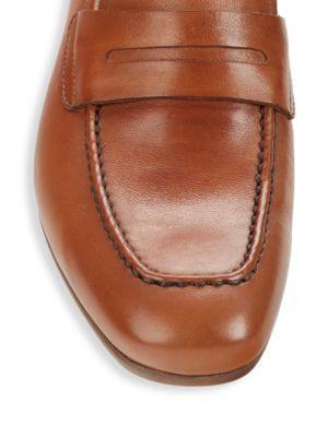 商品Salvatore Ferragamo|Leather Penny Loafers,价格¥3645,第7张图片详细描述