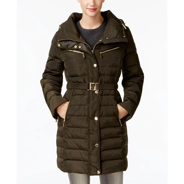 商品Michael Kors|MICHAEL  Faux-Fur-Collar Hooded Down Puffer Coat,价格¥1272,第3张图片详细描述