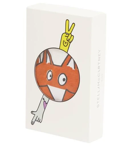商品Stella McCartney|婴幼儿 — 棉质针织连身衣与围兜套装,价格¥634,第5张图片详细描述