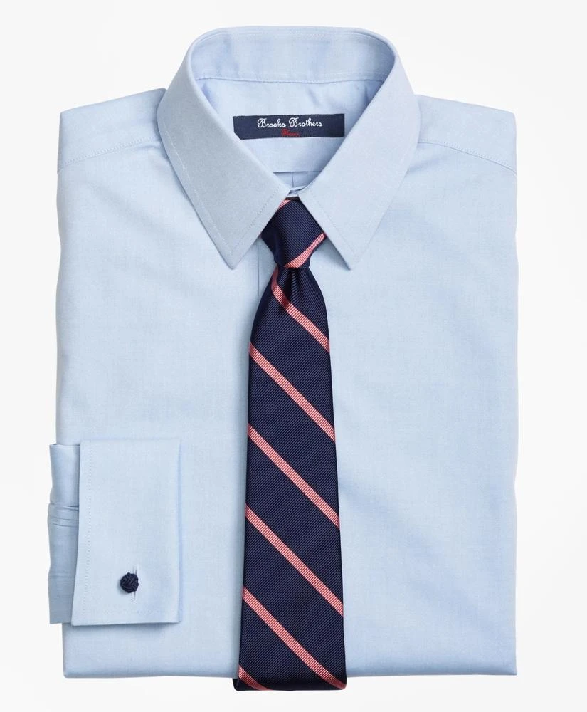 商品Brooks Brothers|Boys Non-Iron Supima® Pinpoint Cotton French Cuff Dress Shirt,价格¥487,第1张图片