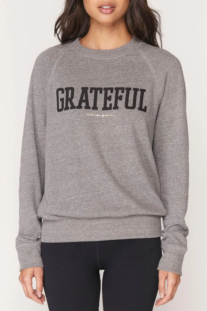 商品Spiritual Gangster|Grateful Old School Sweatshirt - Heather Grey,价格¥796,第1张图片