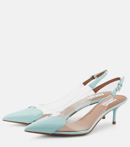 商品Alaïa|Le Cœur漆皮与PU材质露跟高跟鞋,价格¥10961,第5张图片详细描述