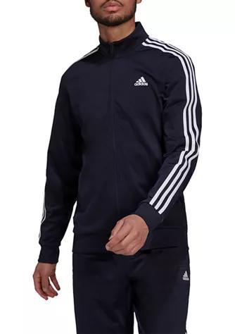 商品Adidas|Big & Tall Essentials 3 Stripe Tricot Jacket,价格¥186,第1张图片
