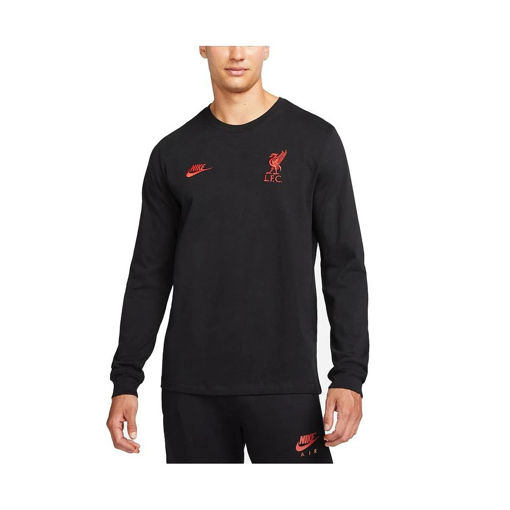 商品NIKE|Men's Black Liverpool Futura Travel Long Sleeve T-shirt,价格¥334,第5张图片详细描述