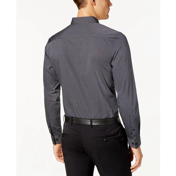 商品Calvin Klein|Calvin Klein Men's Infinite Cool Thin Stripe  长袖衬衫,价格¥265,第2张图片详细描述