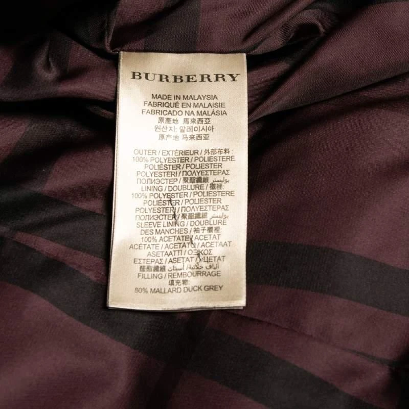 Burberry Brit Burgundy Synthetic Fox Fur Trimmed Puffer Jackets S 商品