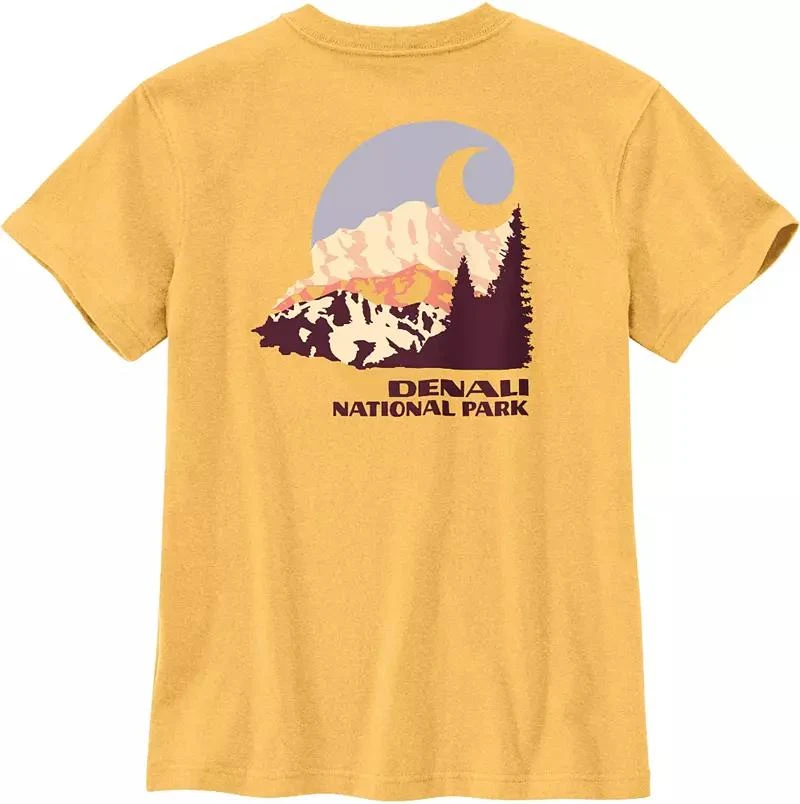 商品Carhartt|Carhartt Women's Relaxed Fit Heavyweight SS Denali National Park Graphic T-Shirt,价格¥206,第5张图片详细描述