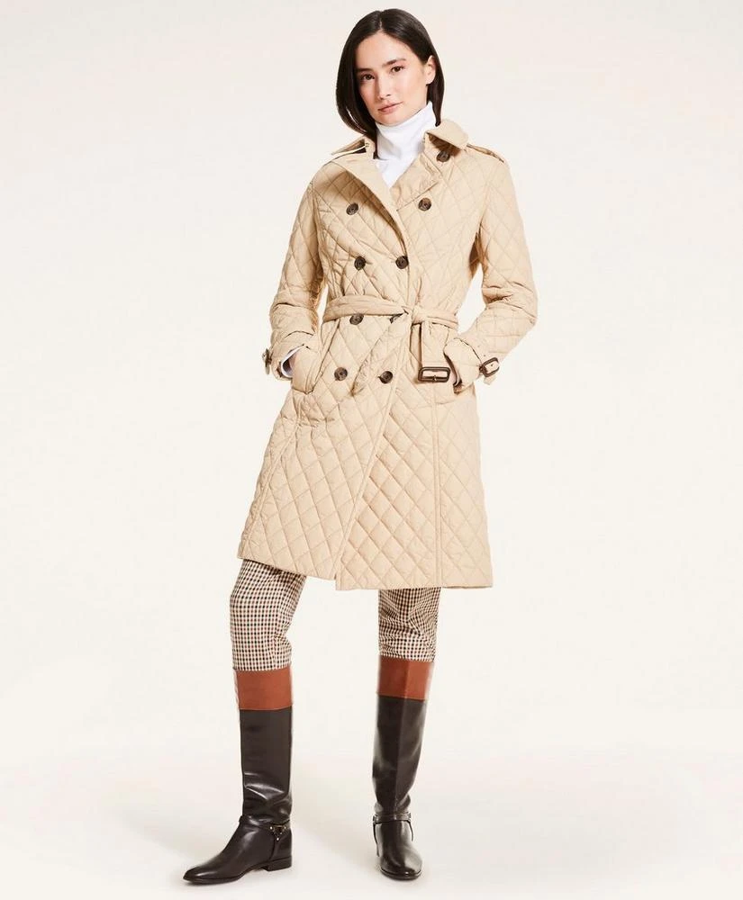 商品Brooks Brothers|Quilted Taffeta Trench Coat,价格¥1954,第4张图片详细描述