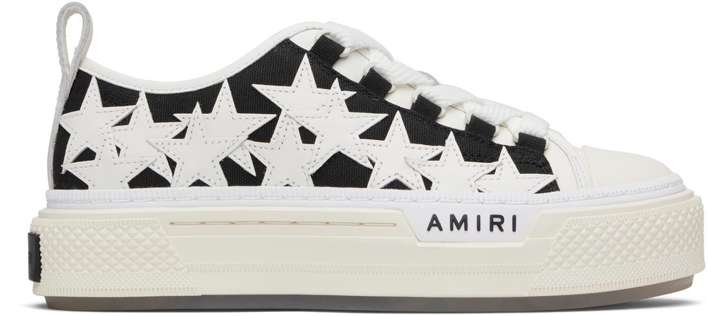 Sneakers basse Court con stelle bianche e nere image 2