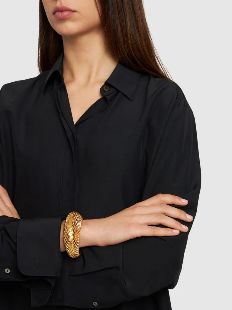 商品Balmain|Signature Grid黄铜手镯,价格¥3711,第3张图片详细描述