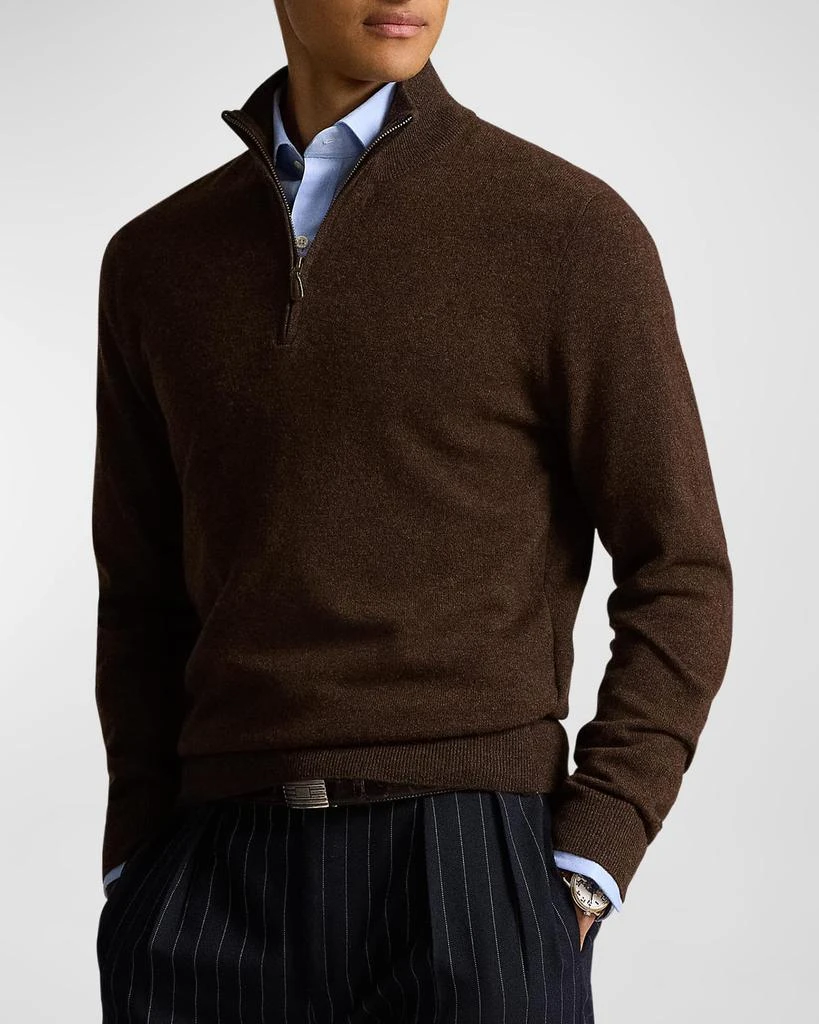 商品Ralph Lauren|Men's Wool Quarter-Zip Sweater,价格¥1782,第1张图片