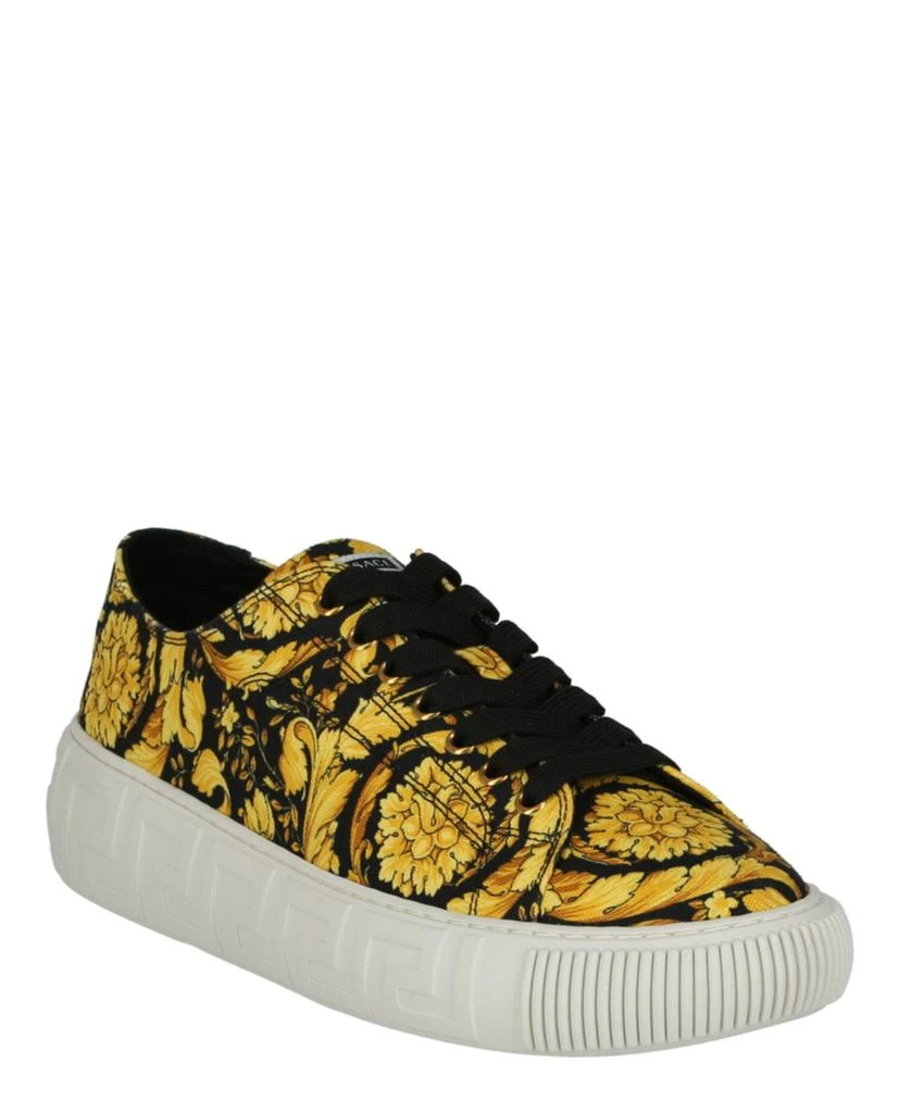 商品Versace|La Greca Barocco Canvas Sneakers,价格¥1779,第2张图片详细描述