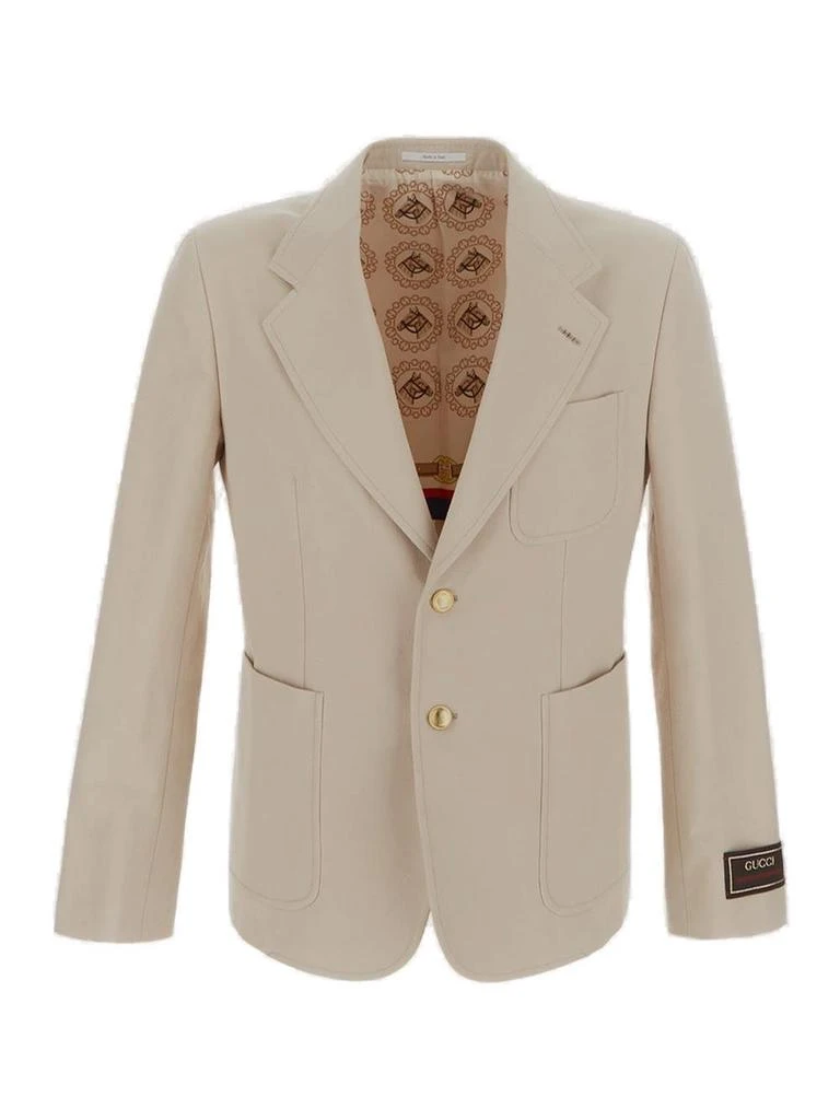 商品Gucci|Gucci Single-Breated Long-Sleeved Blazer,价格¥11112,第1张图片