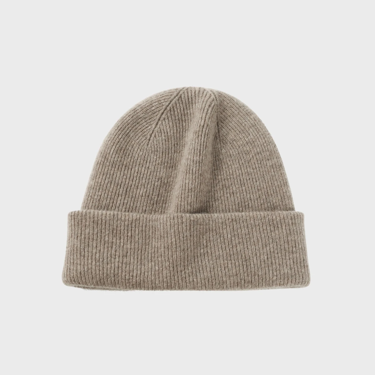 秋冬针织帽女纯色简约保暖毛线帽羊绒混纺时尚堆堆帽显脸小包头帽 商品