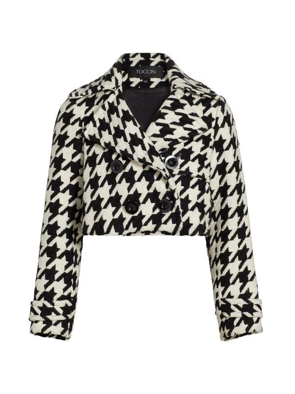 Ally Houndstooth Double-Breasted Jacket 商品