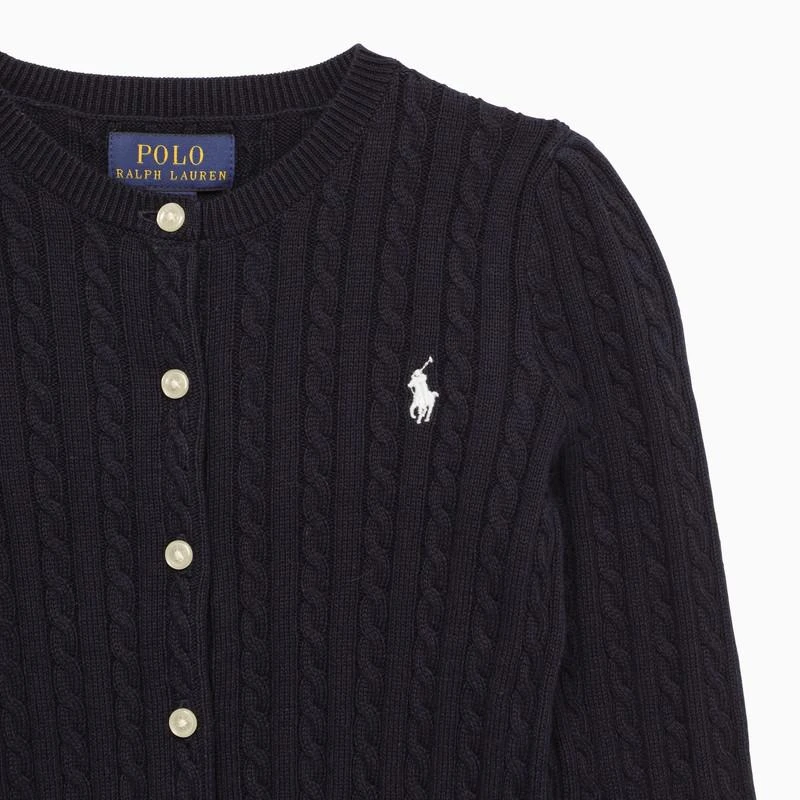 商品Ralph Lauren|Navy blue cotton cable-knit cardigan,价格¥665,第3张图片详细描述